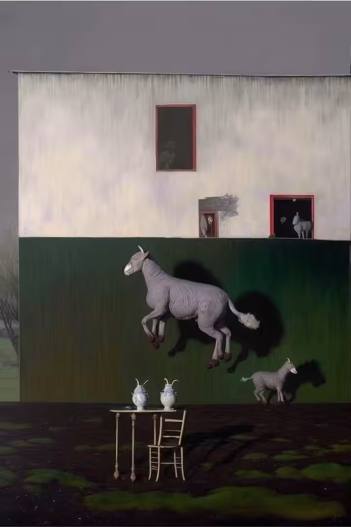 SHEEP/DINING TABLE/BARN