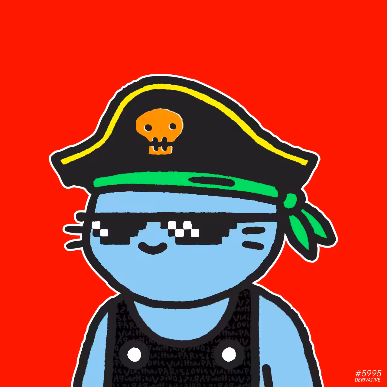 Cool Cats 5995 // Pirate Cat derivative #003