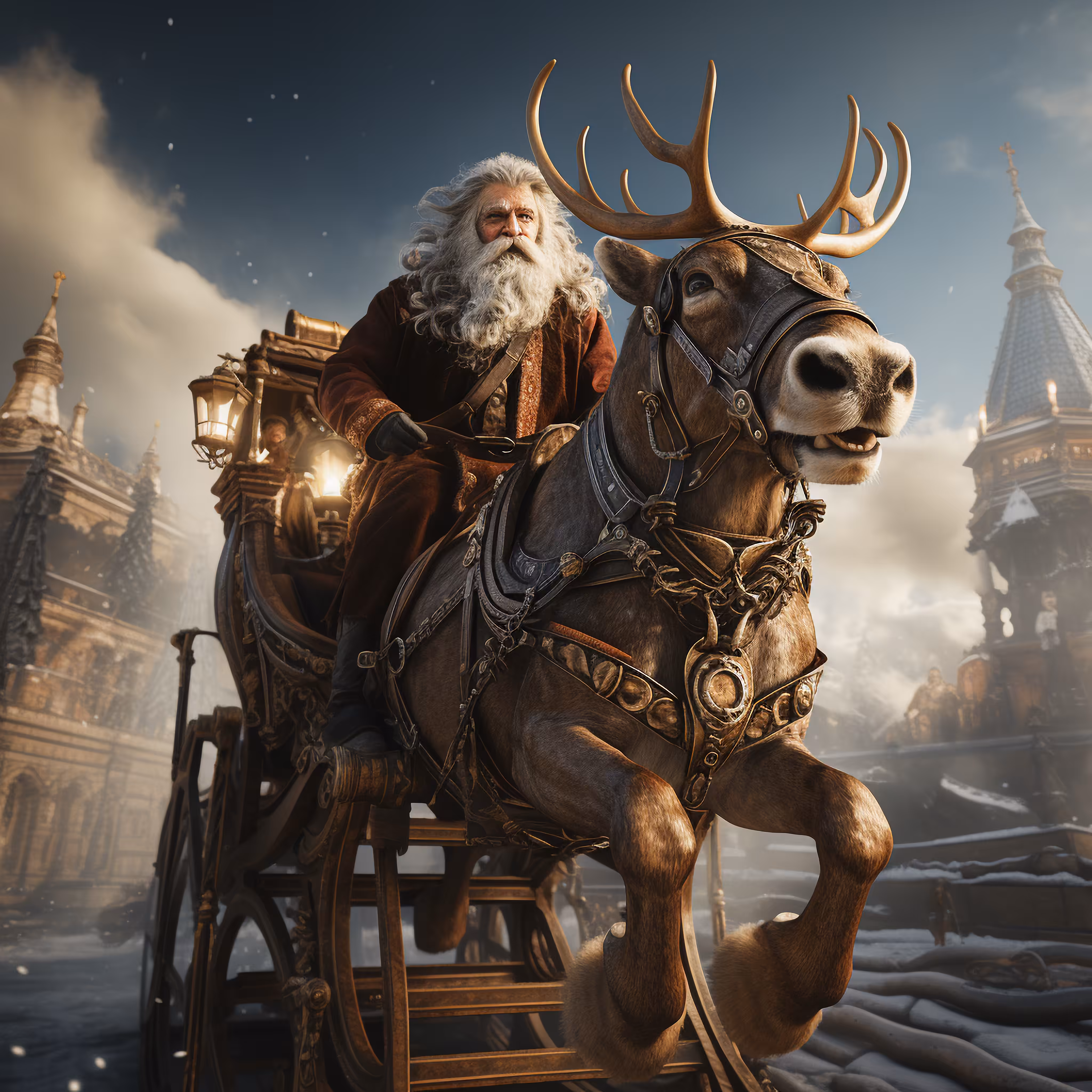 Lightning, Santa's reindeer 