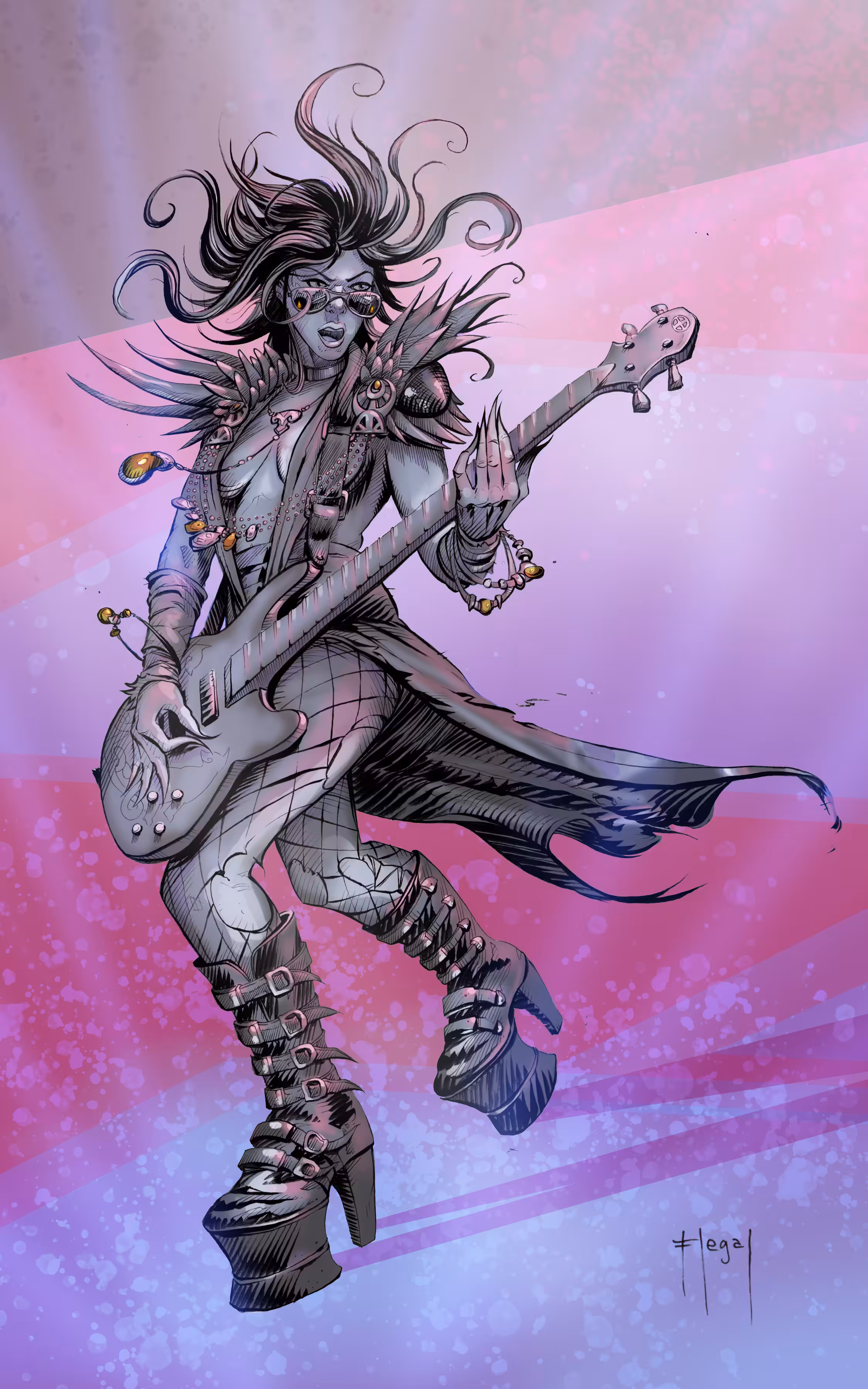 Freya - Sorceress on Bass