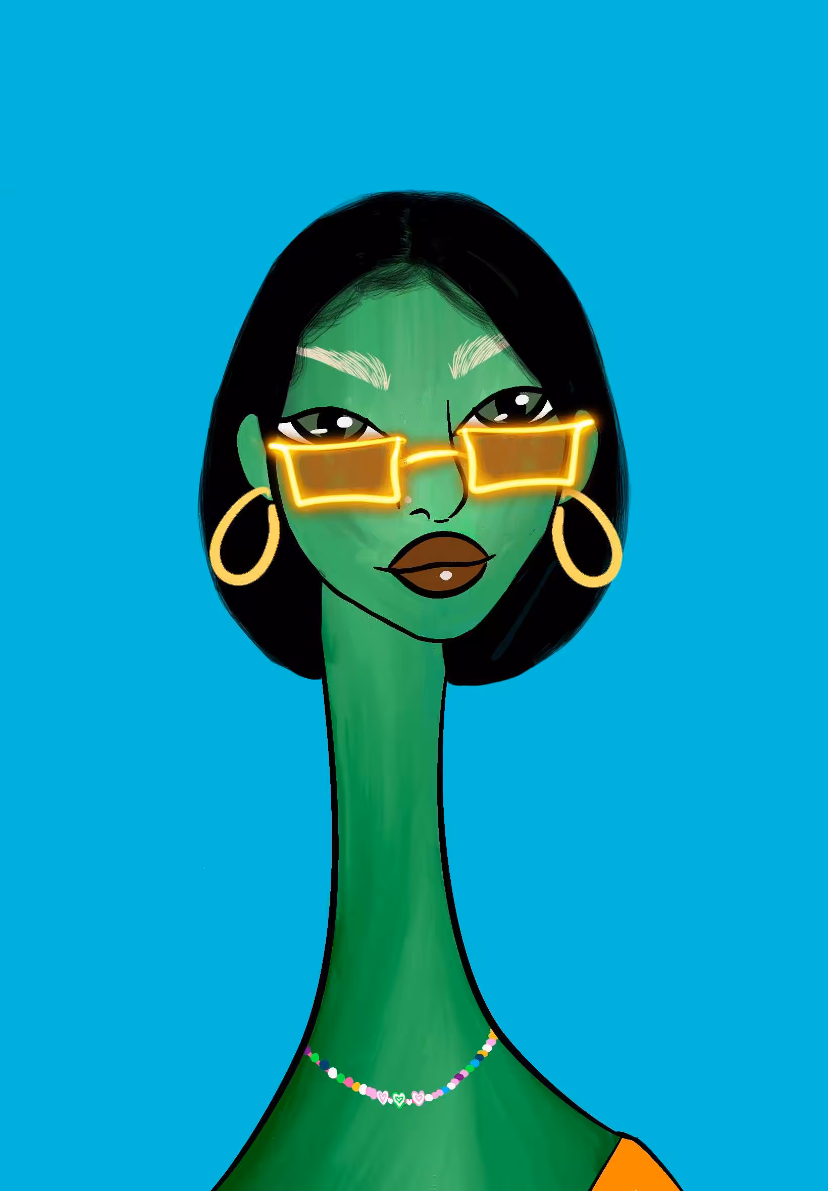 Long Neckie Ladies: Long Neckie Lady #422