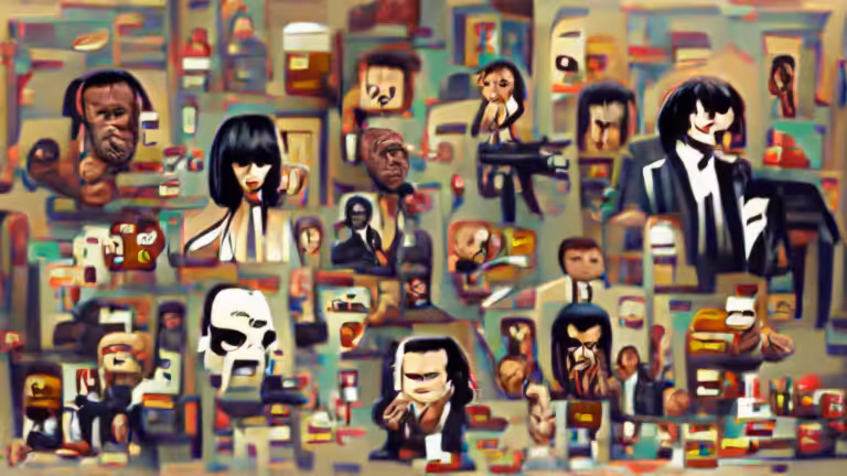 Pulp fiction Characters Portraits | Pixel Art (pixray_genesis)