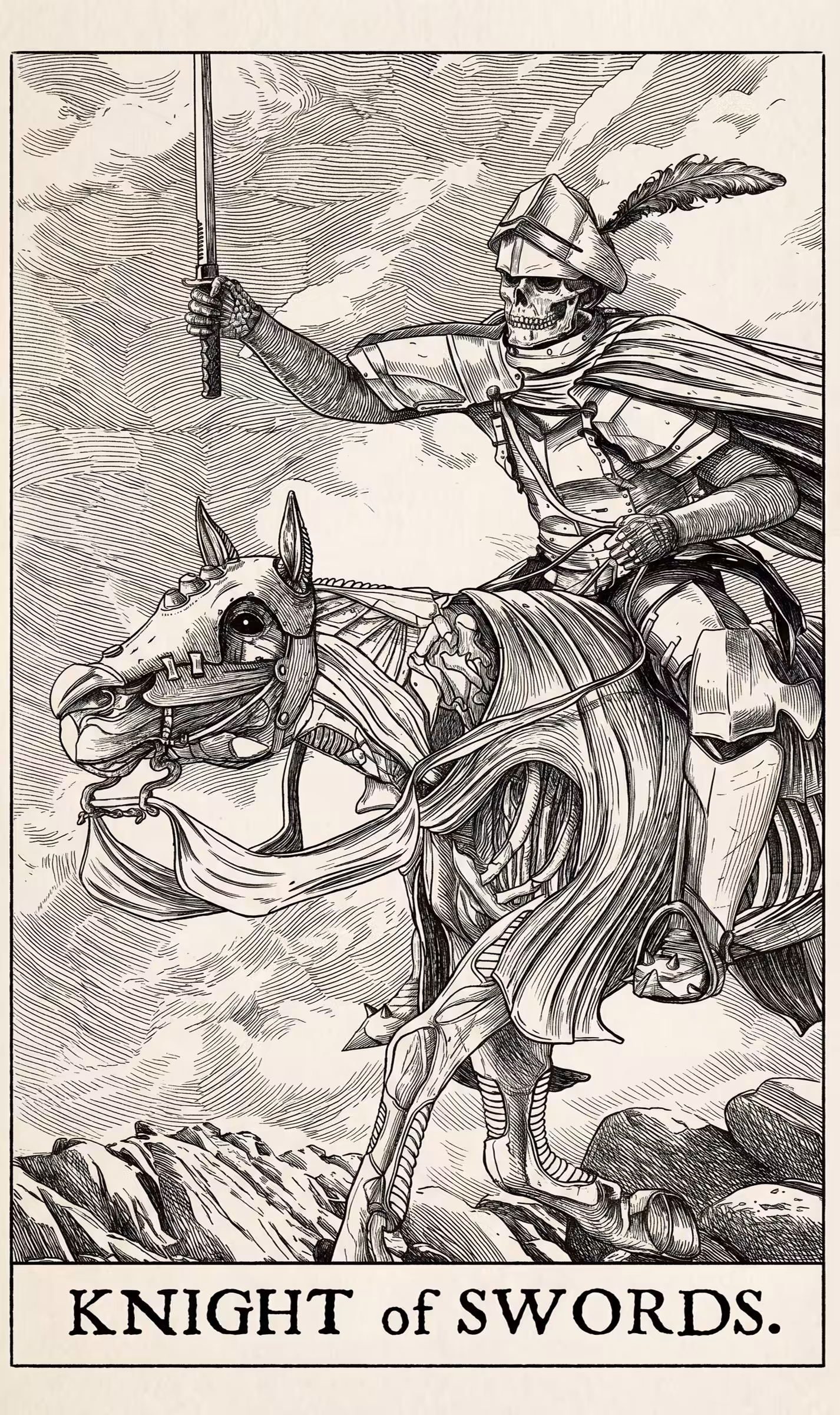 Knight of Swords — Litho