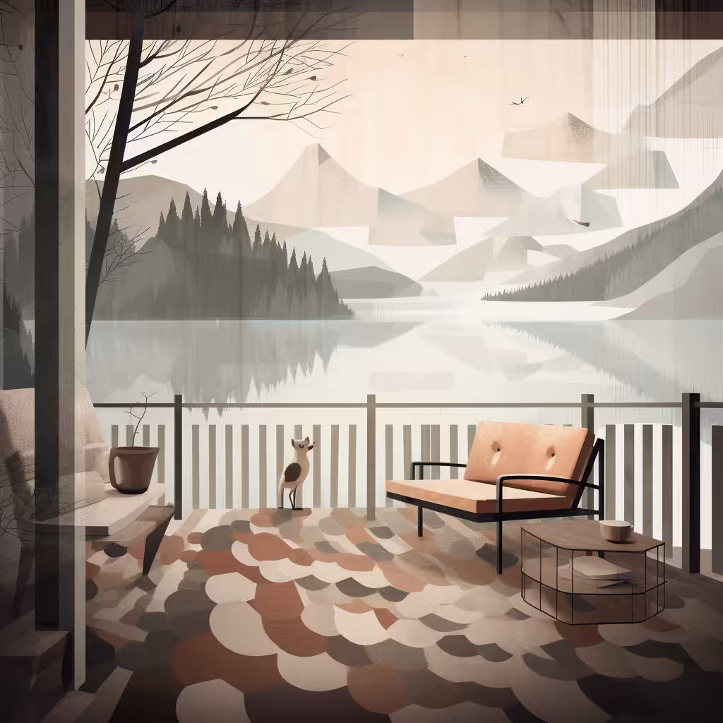Cosy Balcony near the Lake
