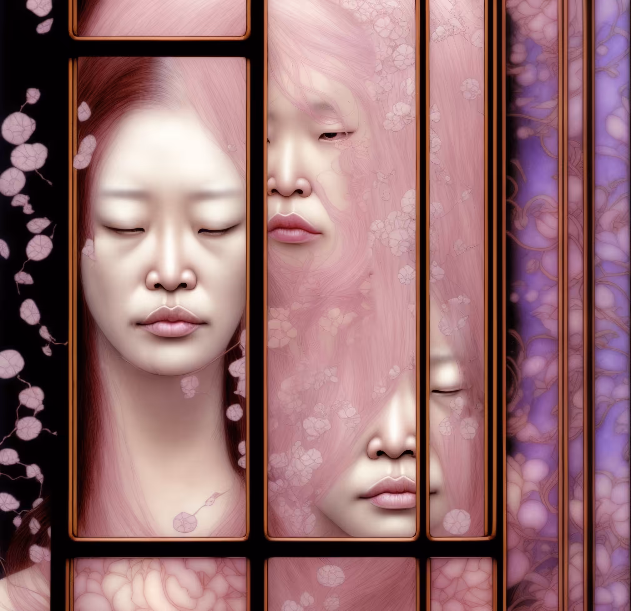 The girl in the cage