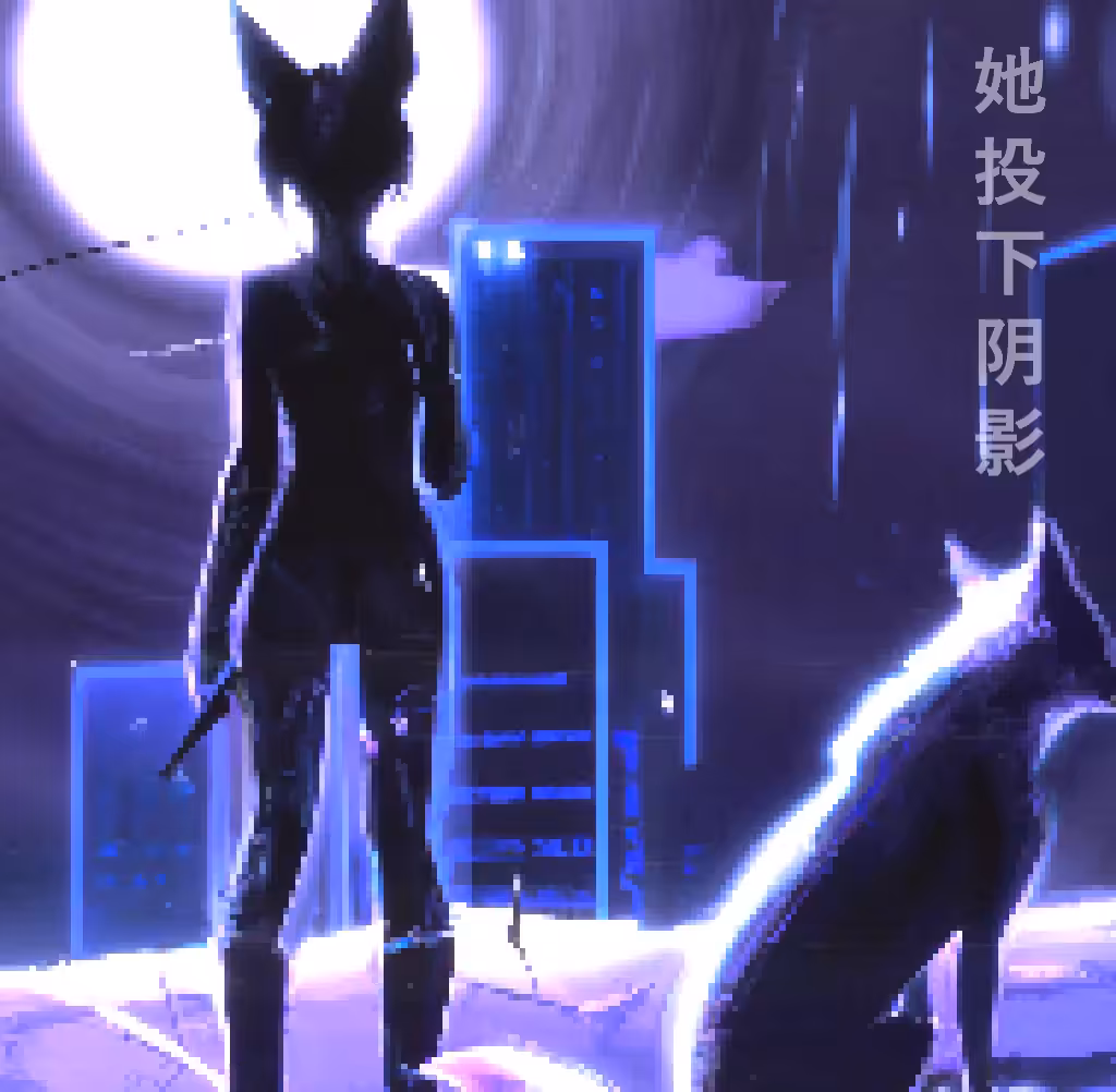 She casts a shadow