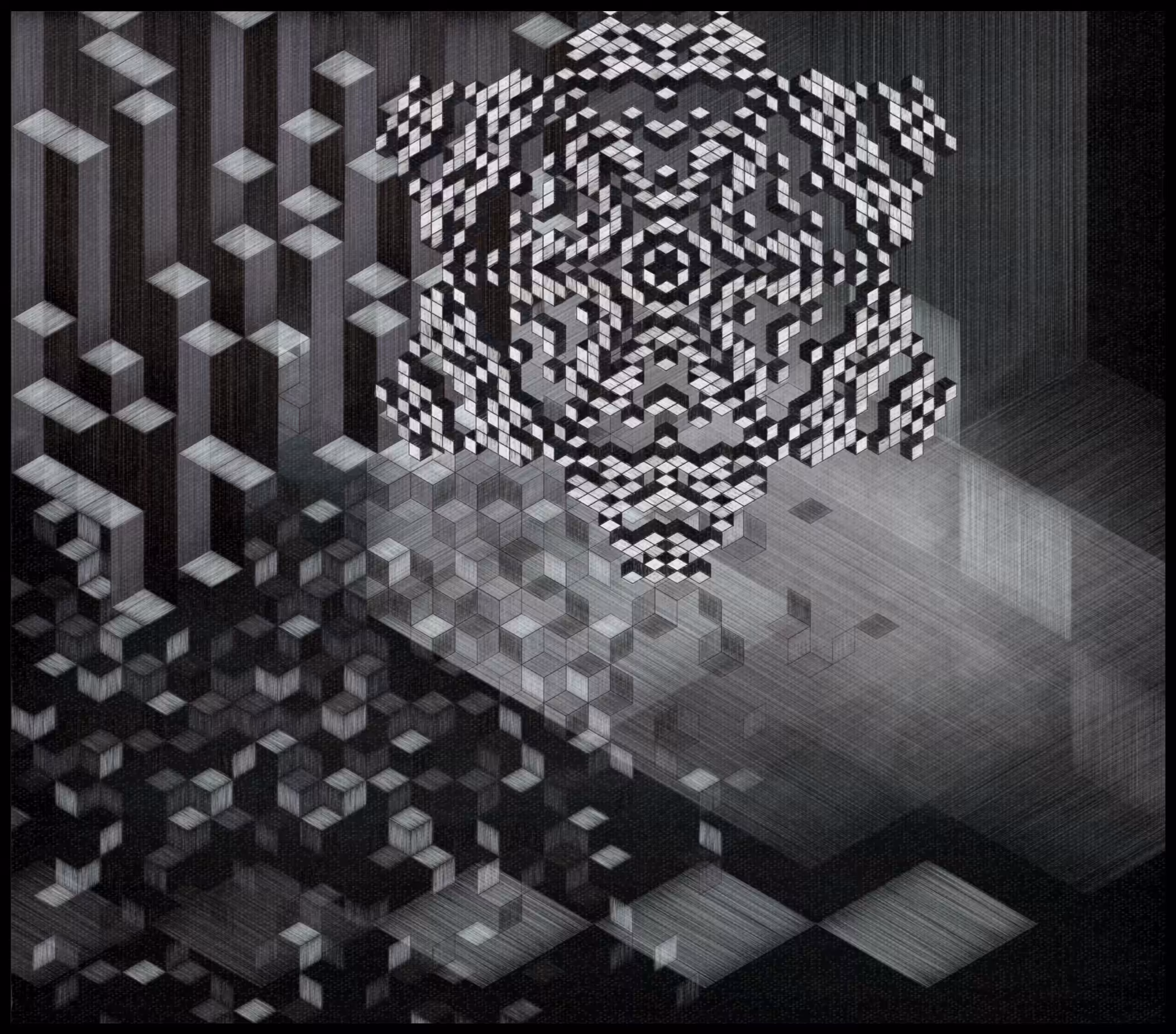 View From Our Window Depicted In Rhombuses #9