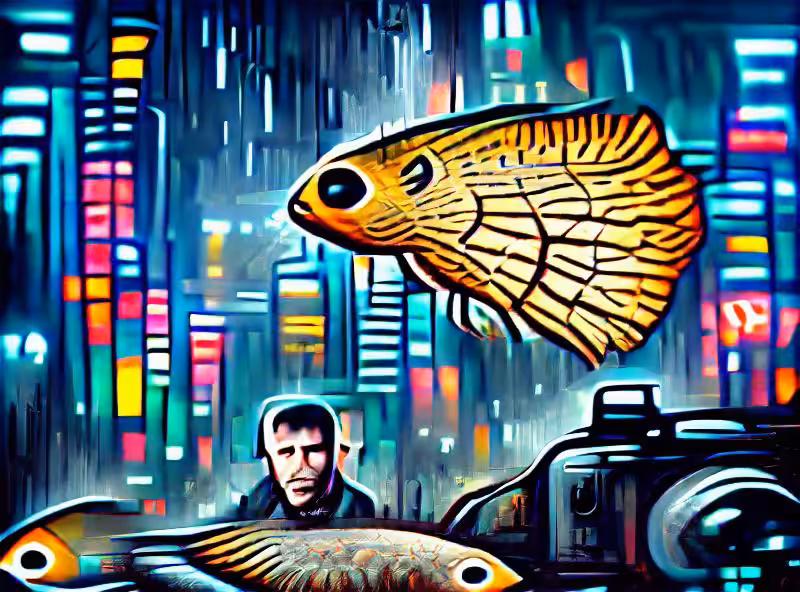 Abraham's First Works: Bladerunner with fish