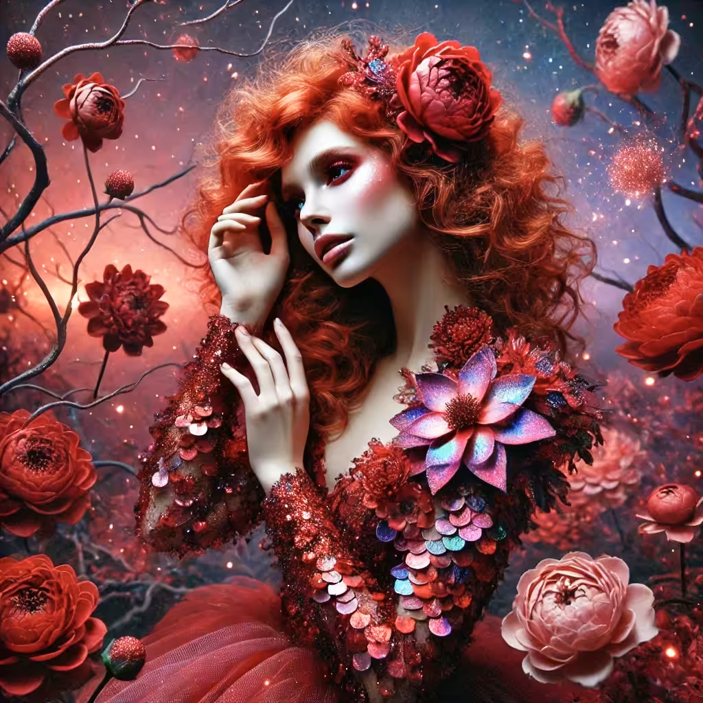 Crimson Bloom Enchantress