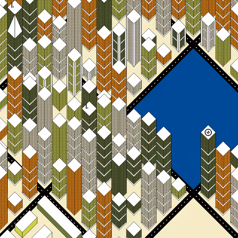 A City from Above #70