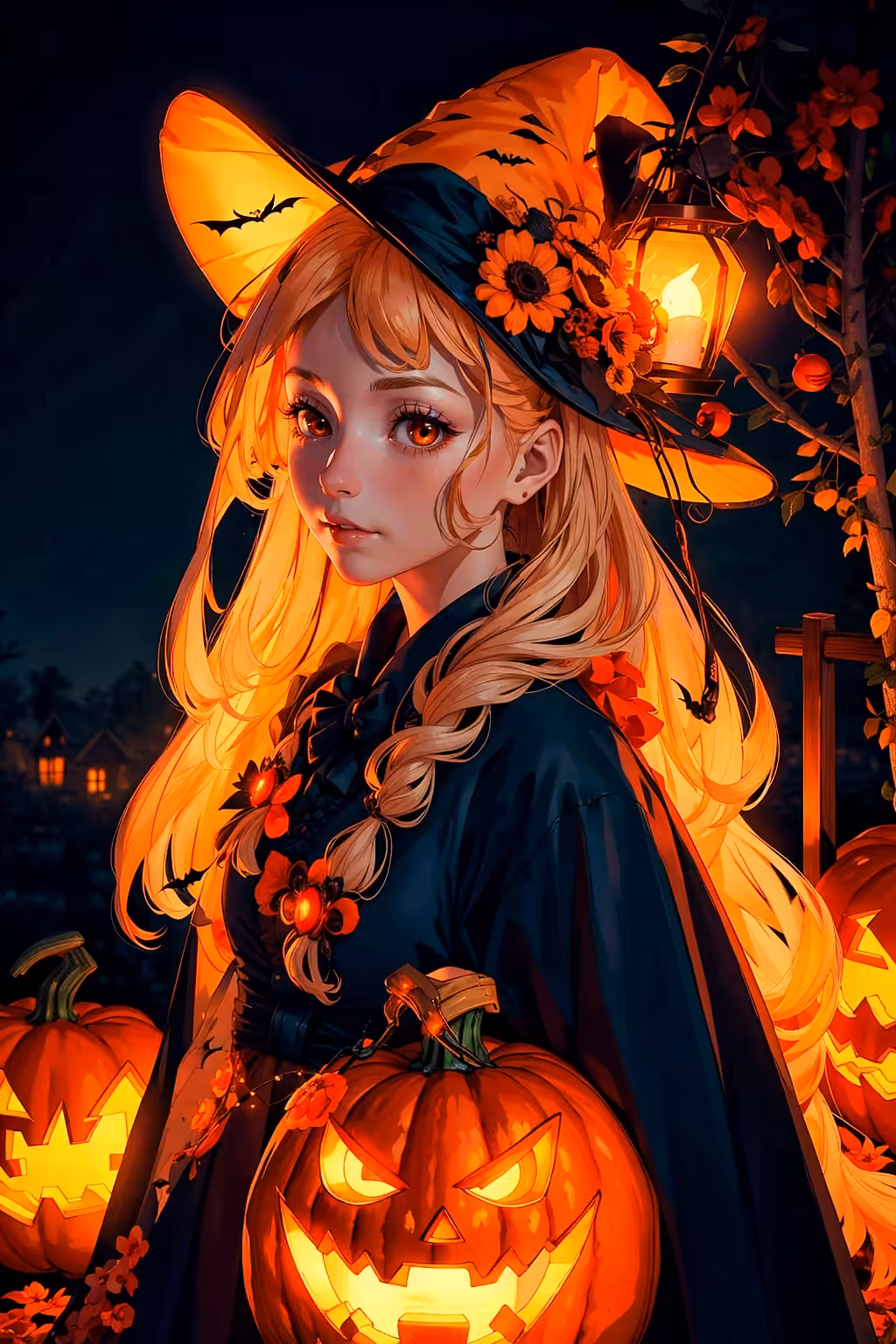 Fantasy Anime world: Halloween witch 🎃