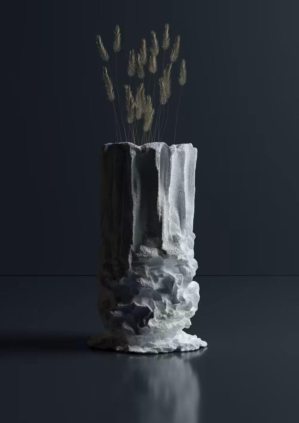 Crumpled vase