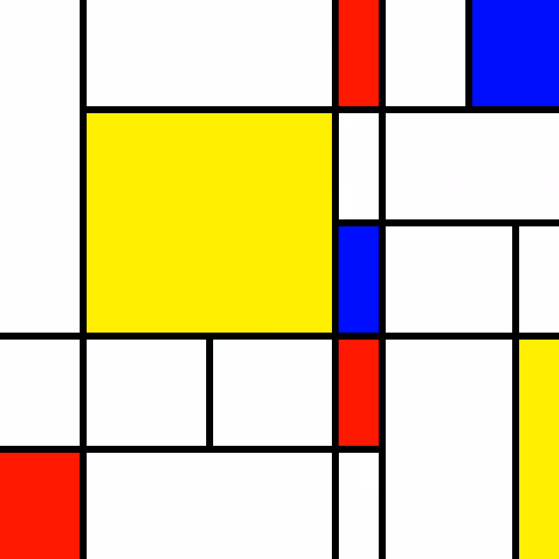 compositioninredblueandyellow.art, (NFT) #10