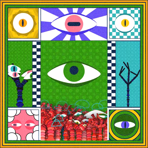 Zebra's Mirror #1 [p5.js] #9