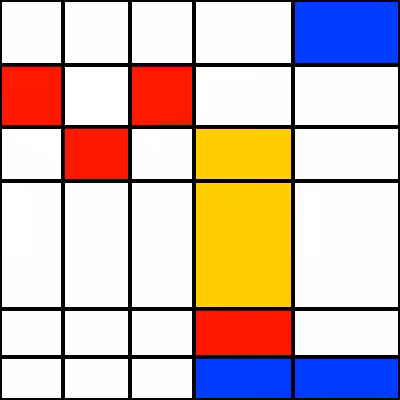 de Stijl Vectorian Grid #3