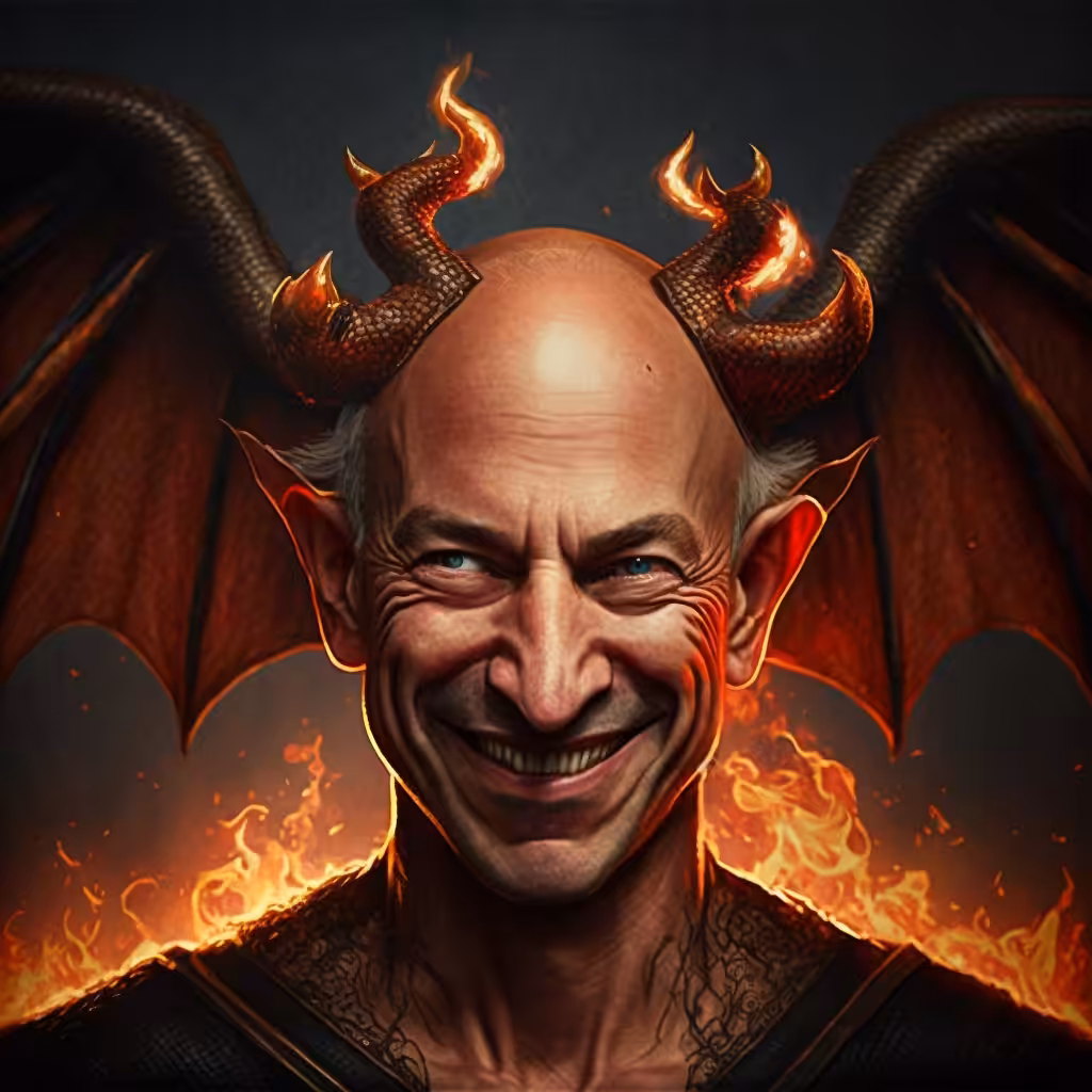 Jeff Bezos as the Devil
