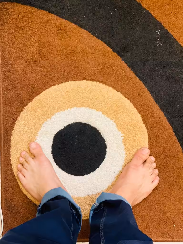 Blue Jeans Brown Carpet