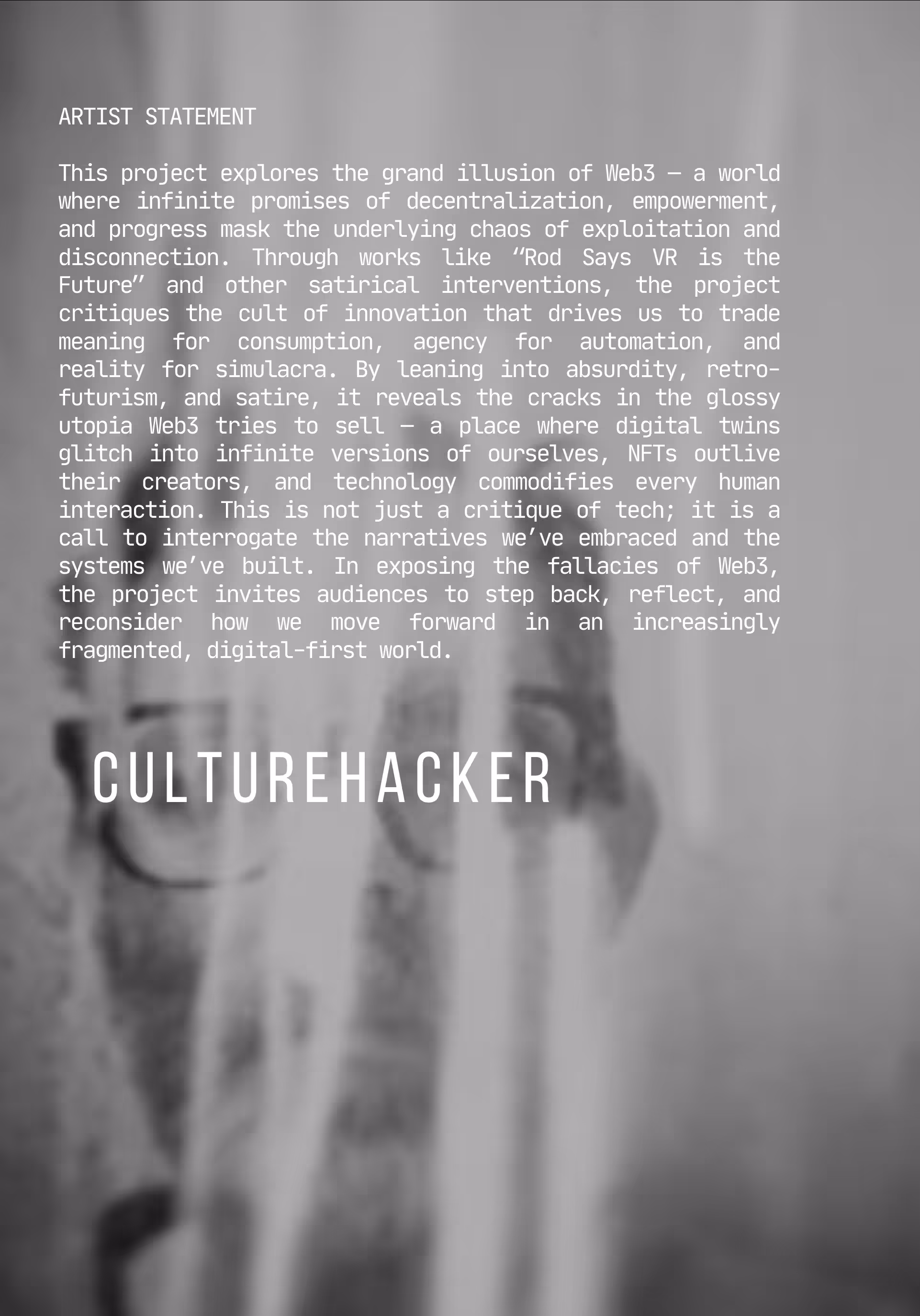 Artist Statement - DAM