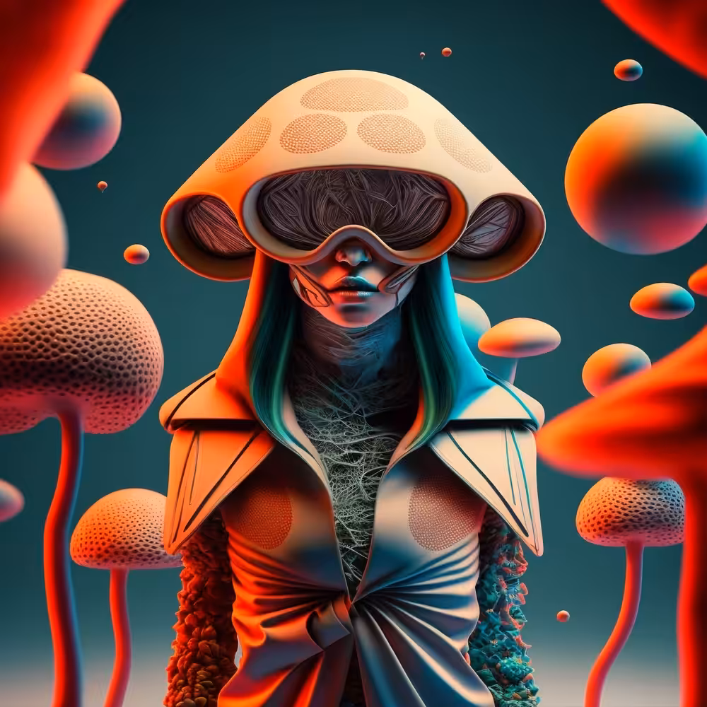 Mushrooms. See no evil, Hear no evil, Speak no evil #007