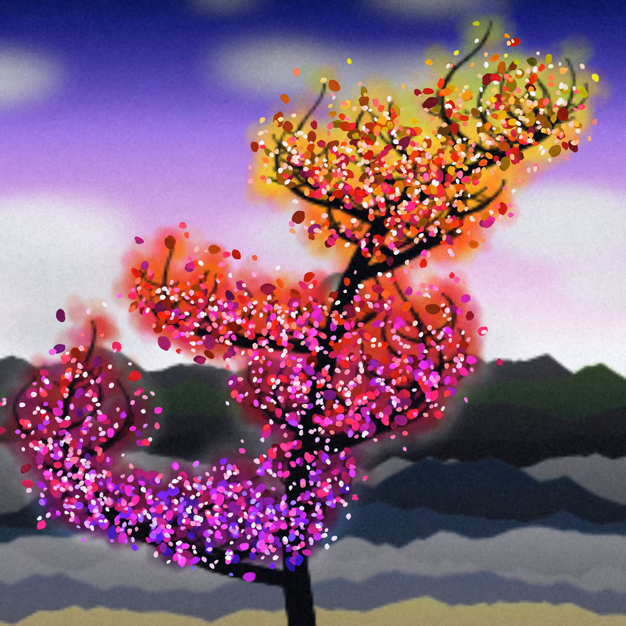 Dithered Branches #126