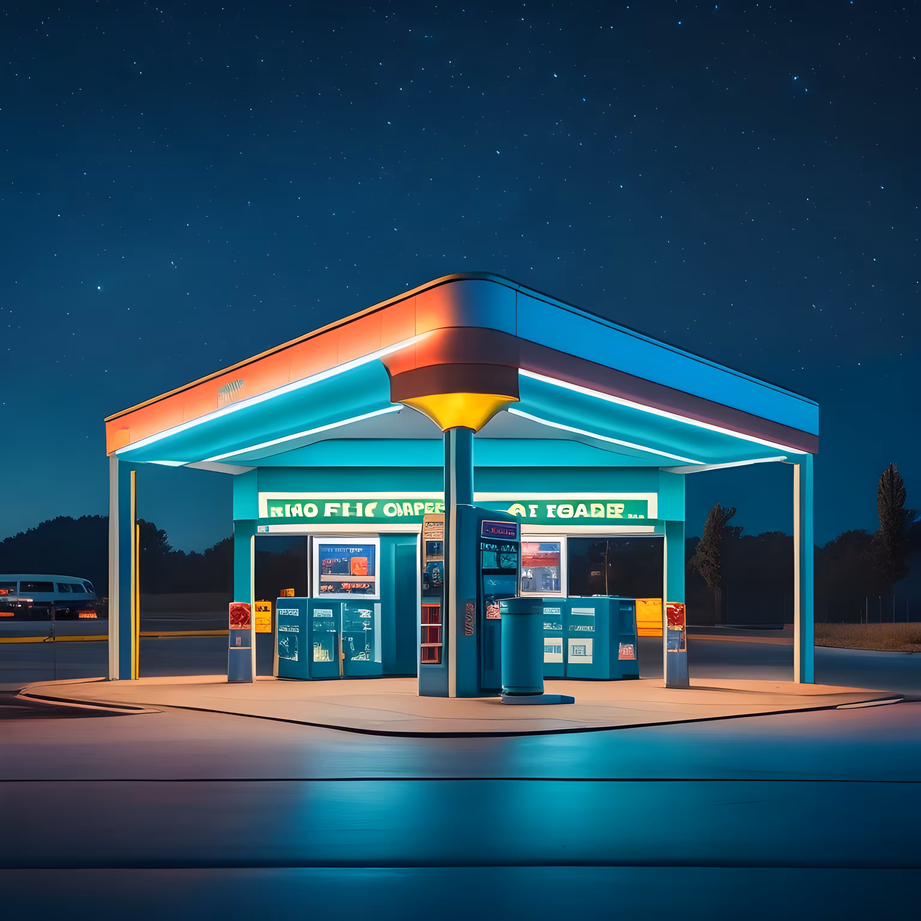 gas station
