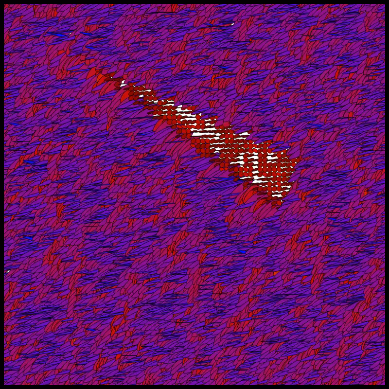 Flow Field Circles Triangle #82