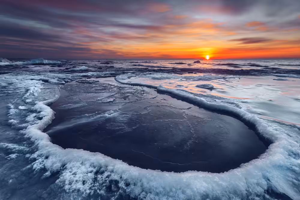 The burning ice