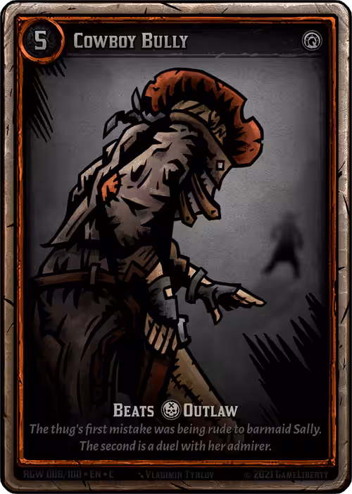 Rogue West: Crypto TCG (Legacy): Cowboy Bully