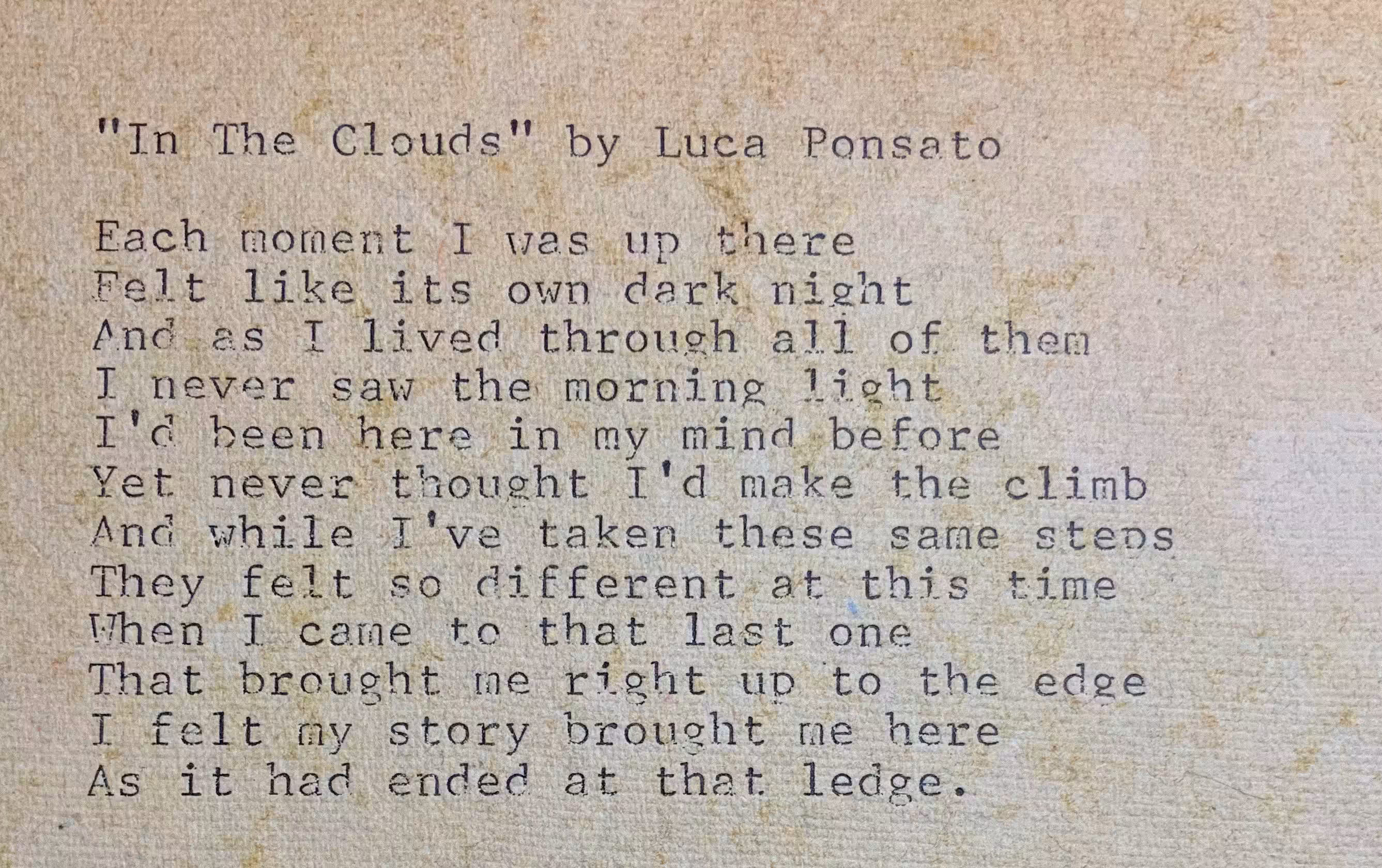 In The Clouds
