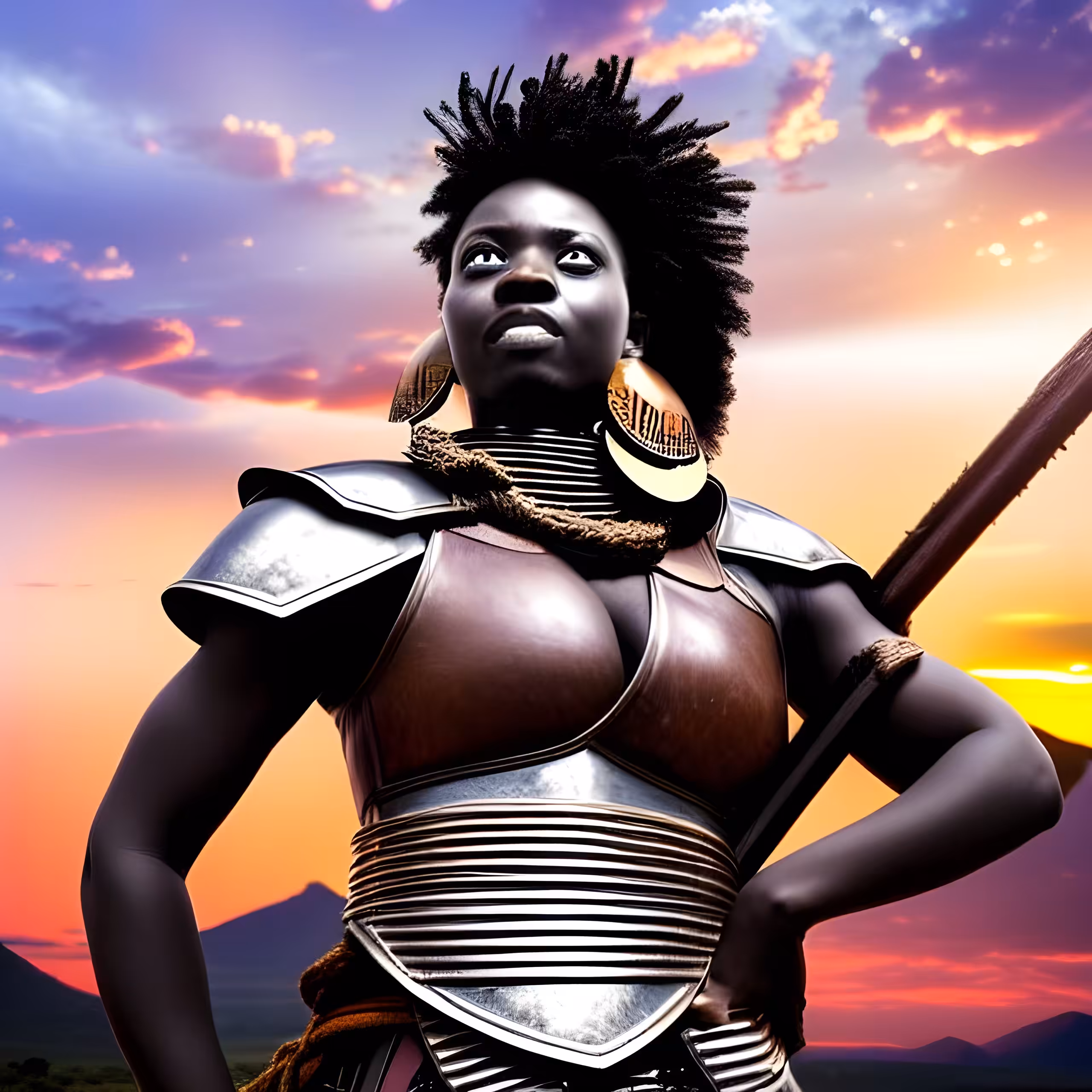 African Female Warriors Series  I: African Female Warrior 02