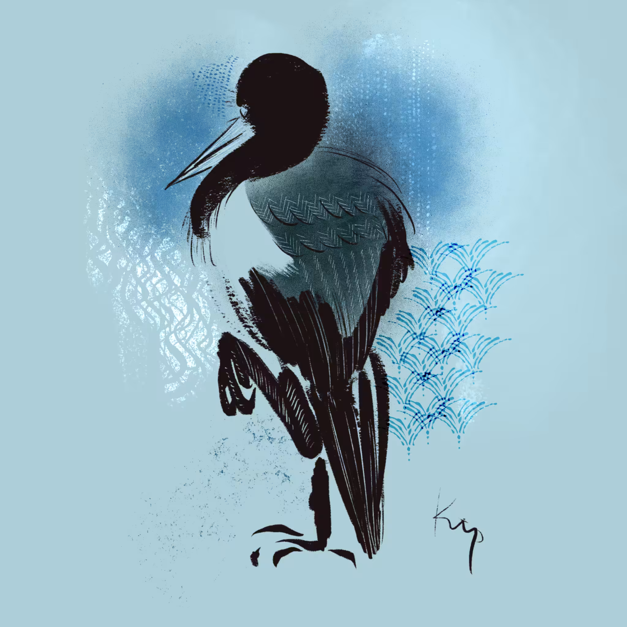 Pluvia heron