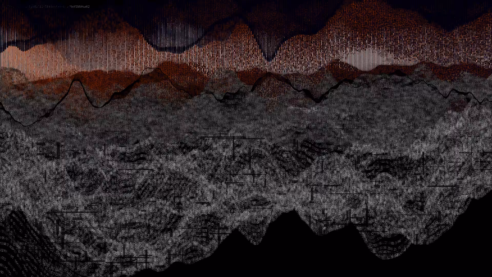 Pixel rain in a data landsacape #32