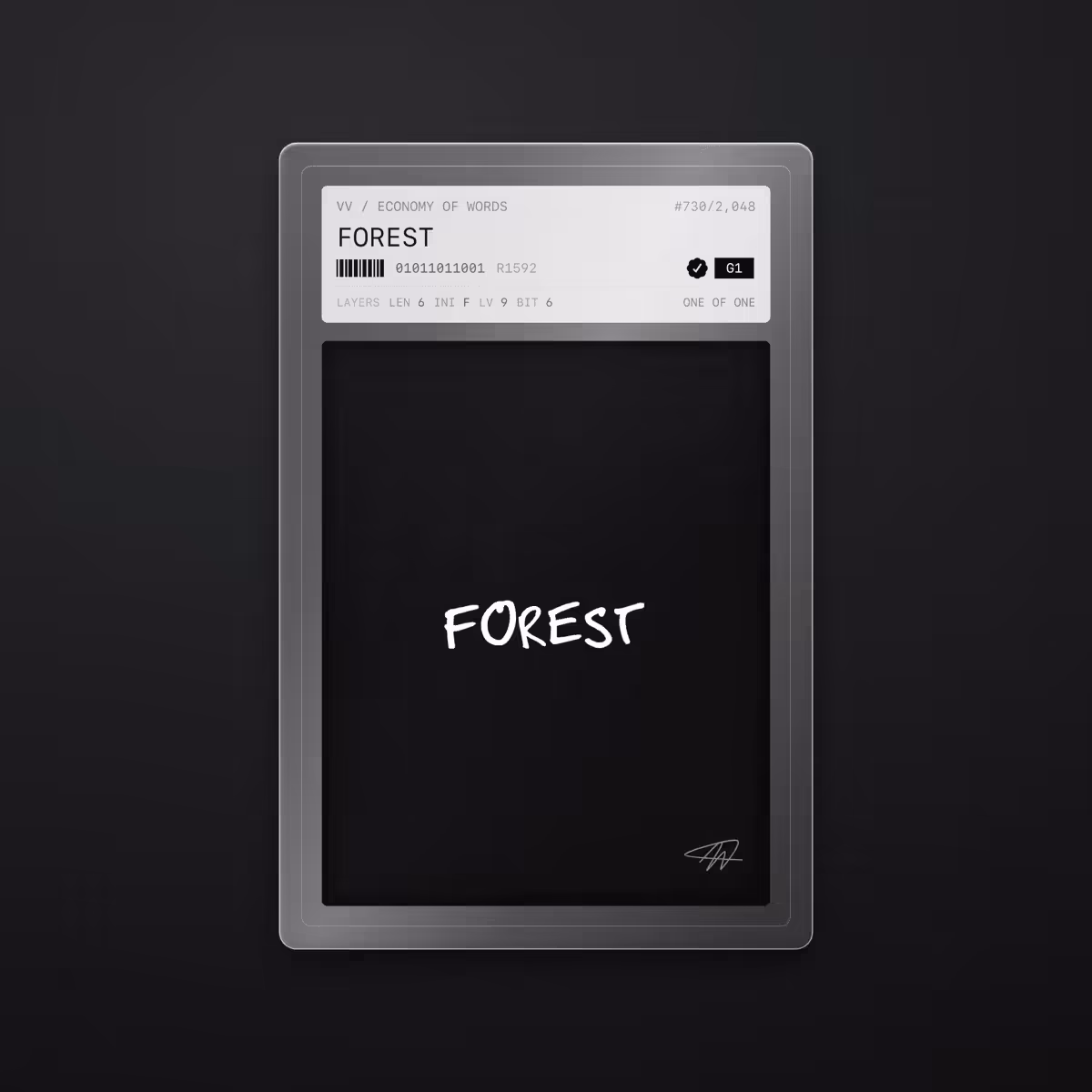 Economy of Words: FOREST · #730