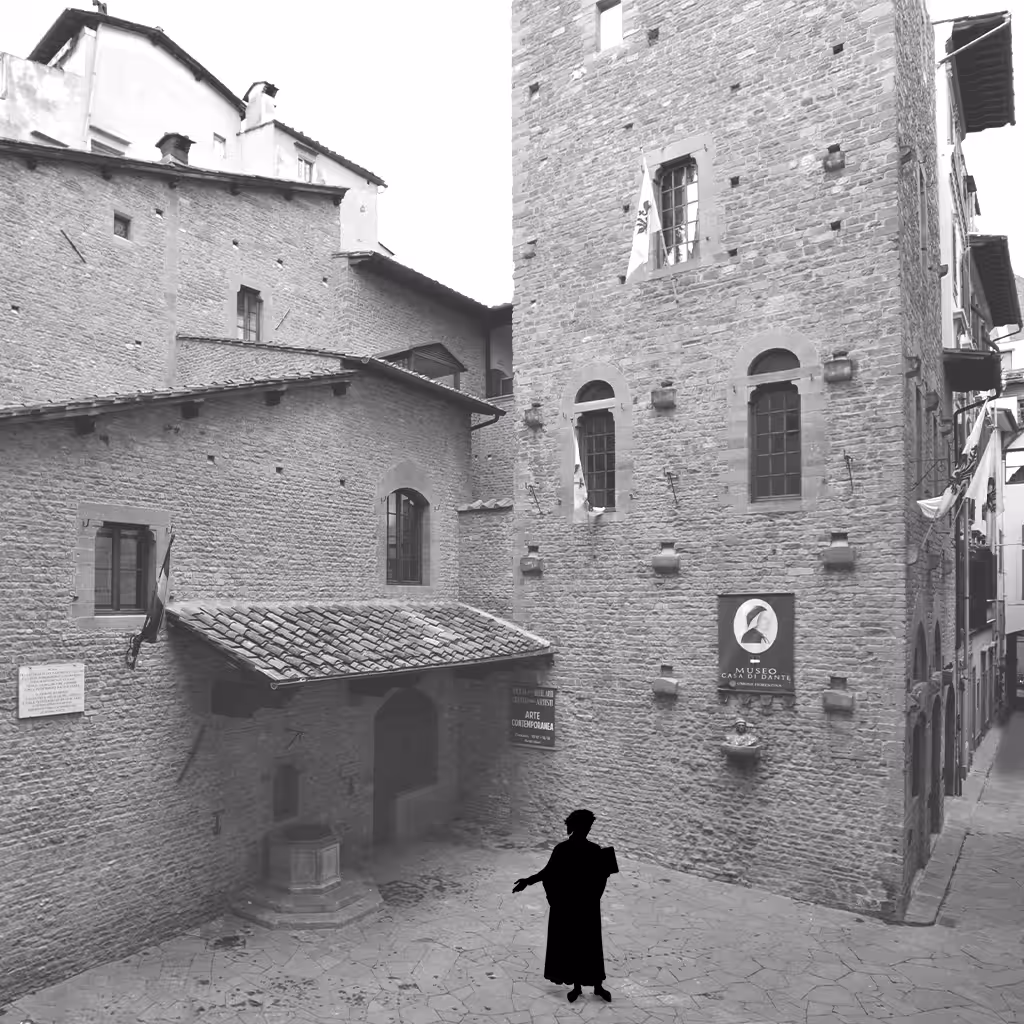 THE SILHOUETTE: Dante's House in Florence_Silhouette #12