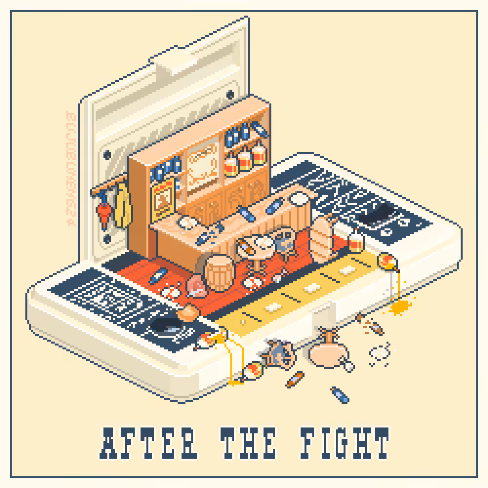 Rodeo posts: AFTER  THE FIGHT