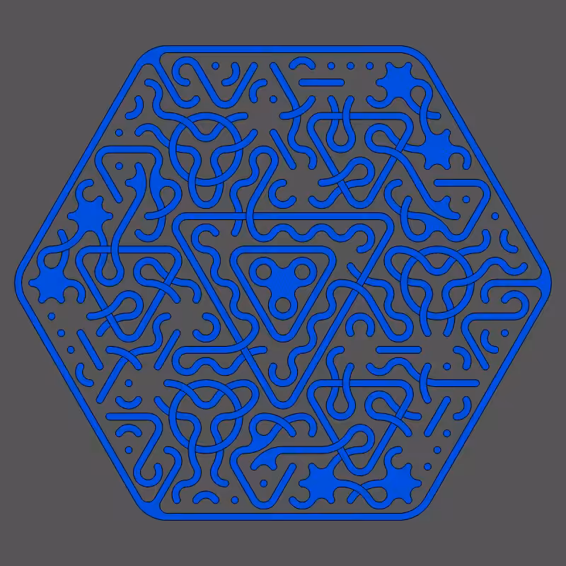 Threefold Symmetry - Dark Variations #476