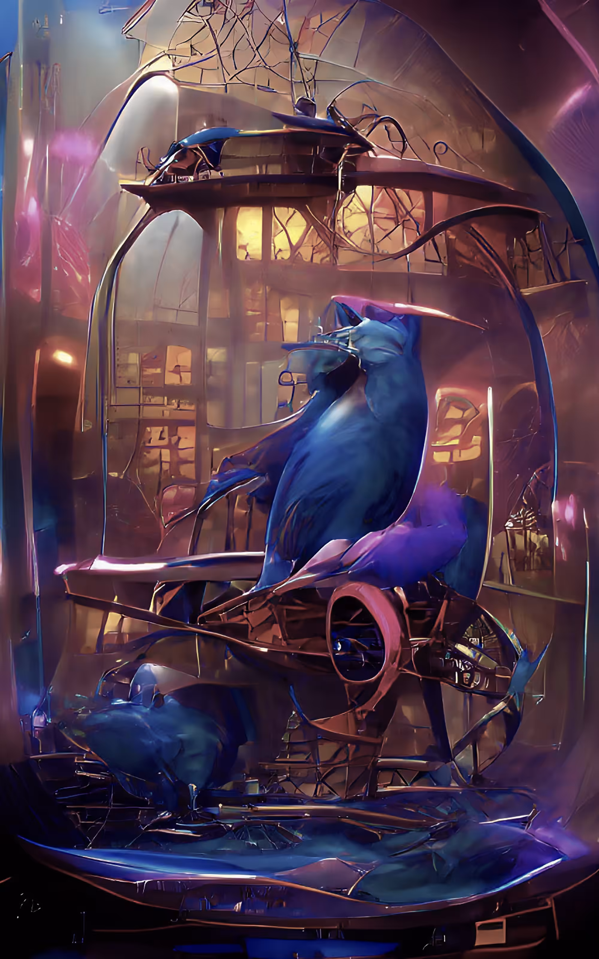 Bird Operated Time Machine (Hollow Earth model)