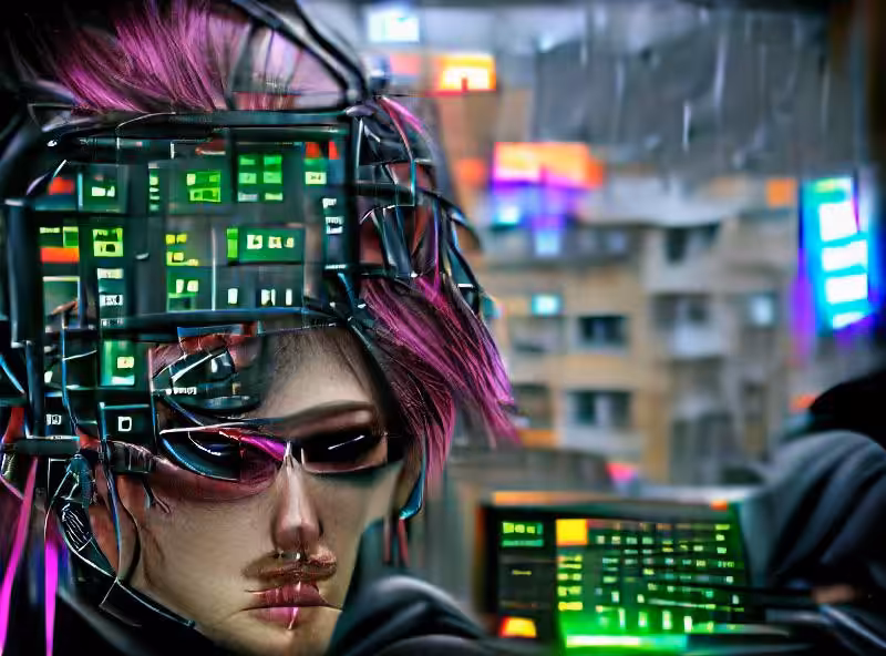 Cyberpunk hacker