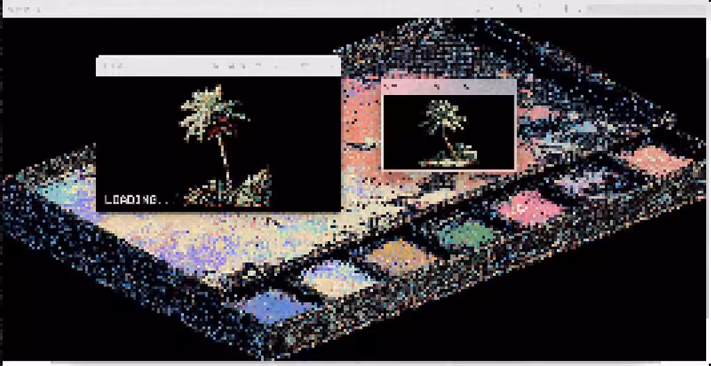 Palm tree on a palette