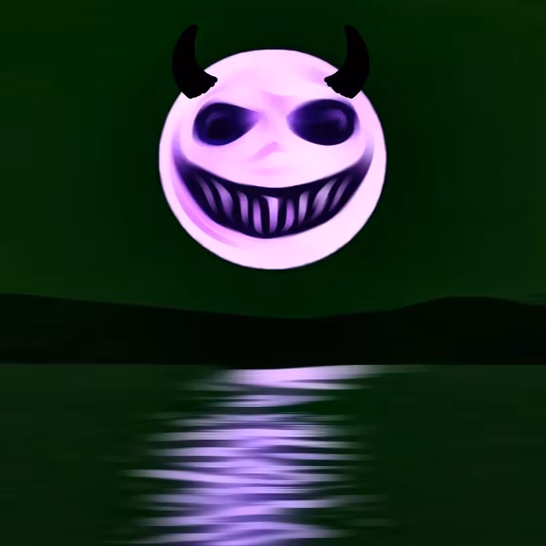 SPOOKY MOON #2 "Pink Horny Moon"