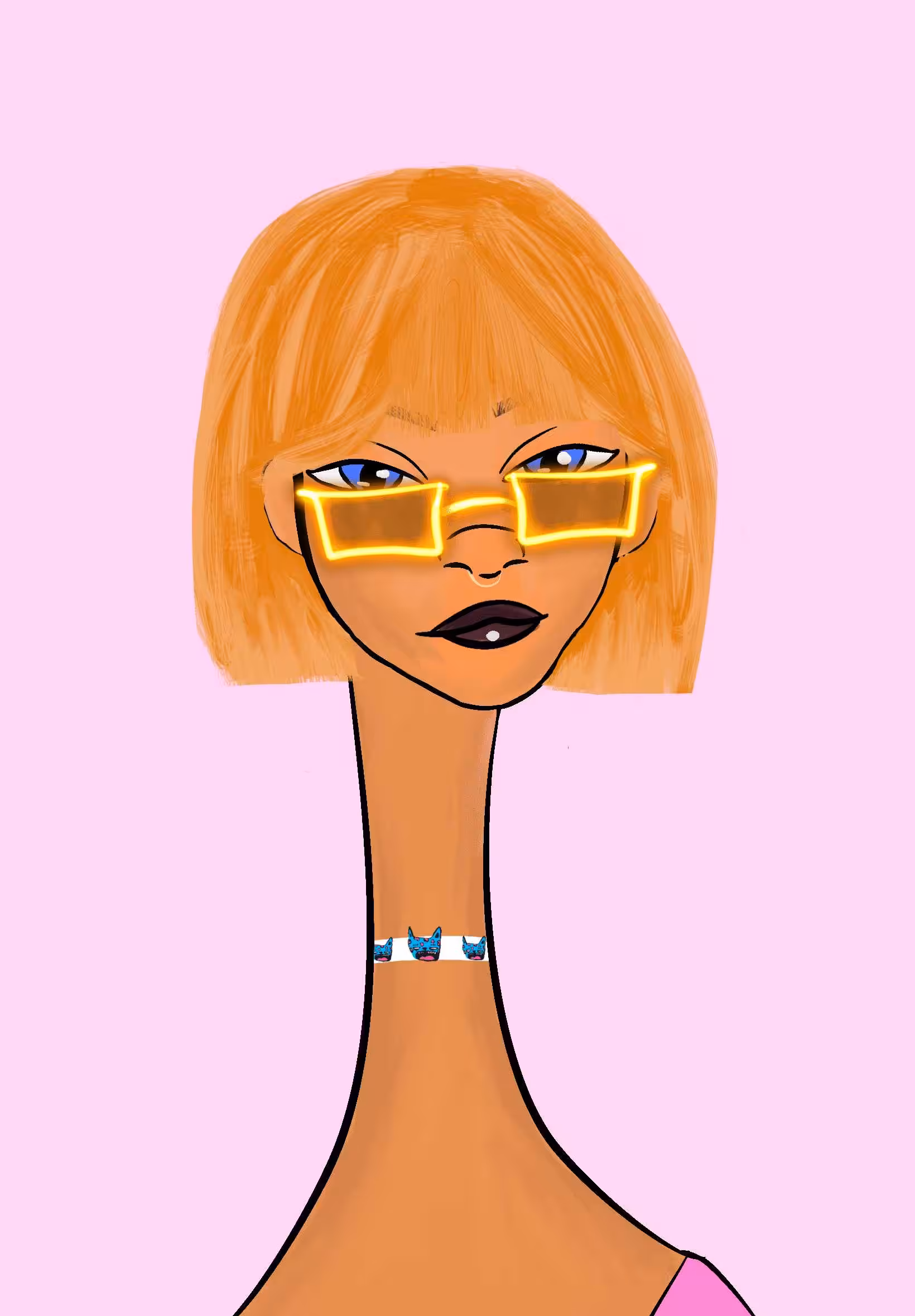 Long Neckie Lady #933