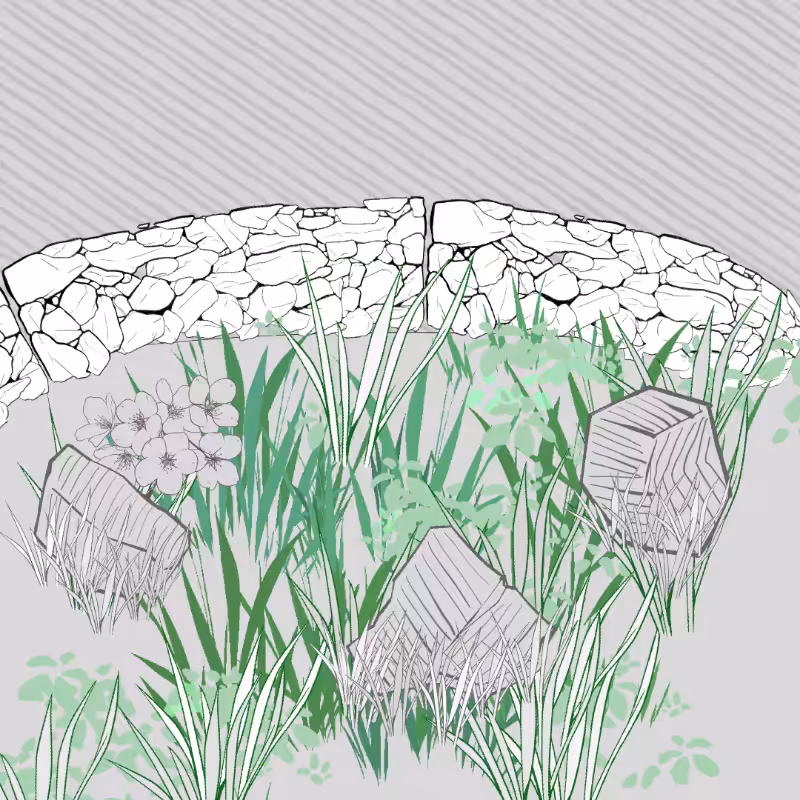 Wild Grass and Rubble #182
