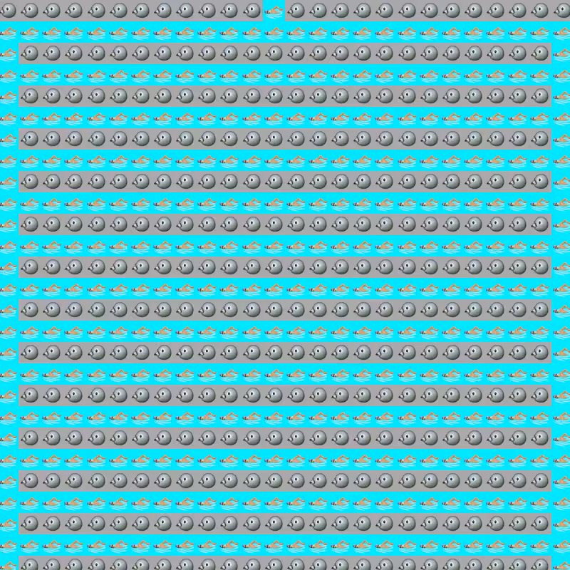 Elementary Cellular Emoji Automata #535