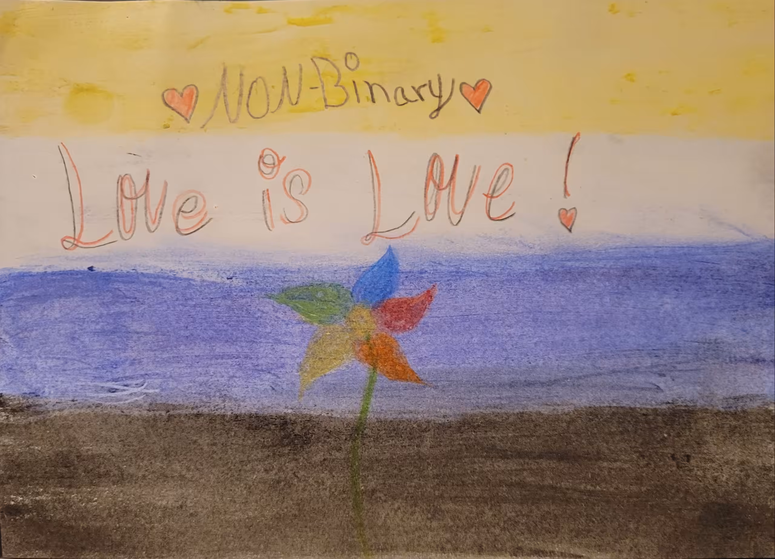 Non-Binary Pride Flower (KAP#45.6)