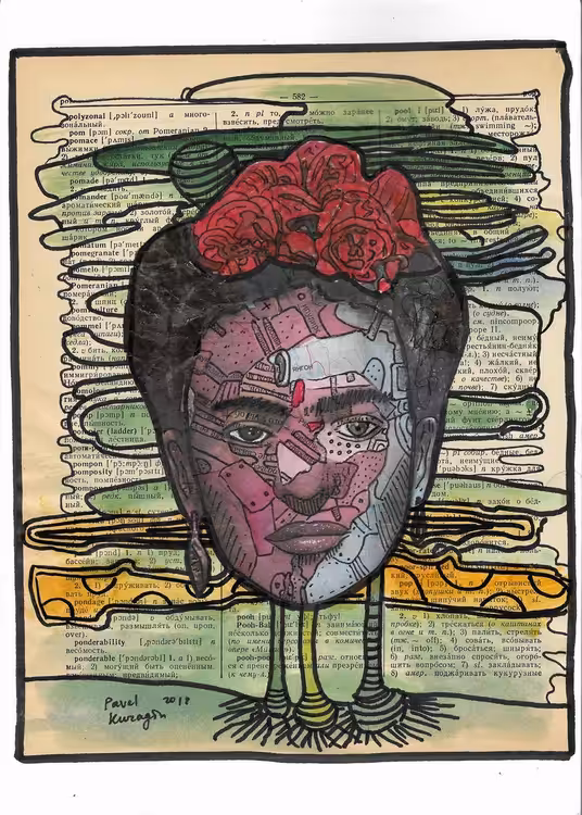 Portrait of Frida Kahlo # 21