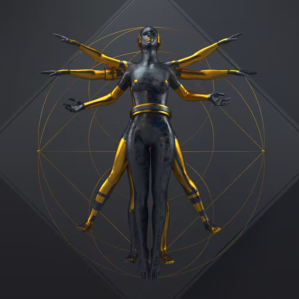 Vitruvian Woman