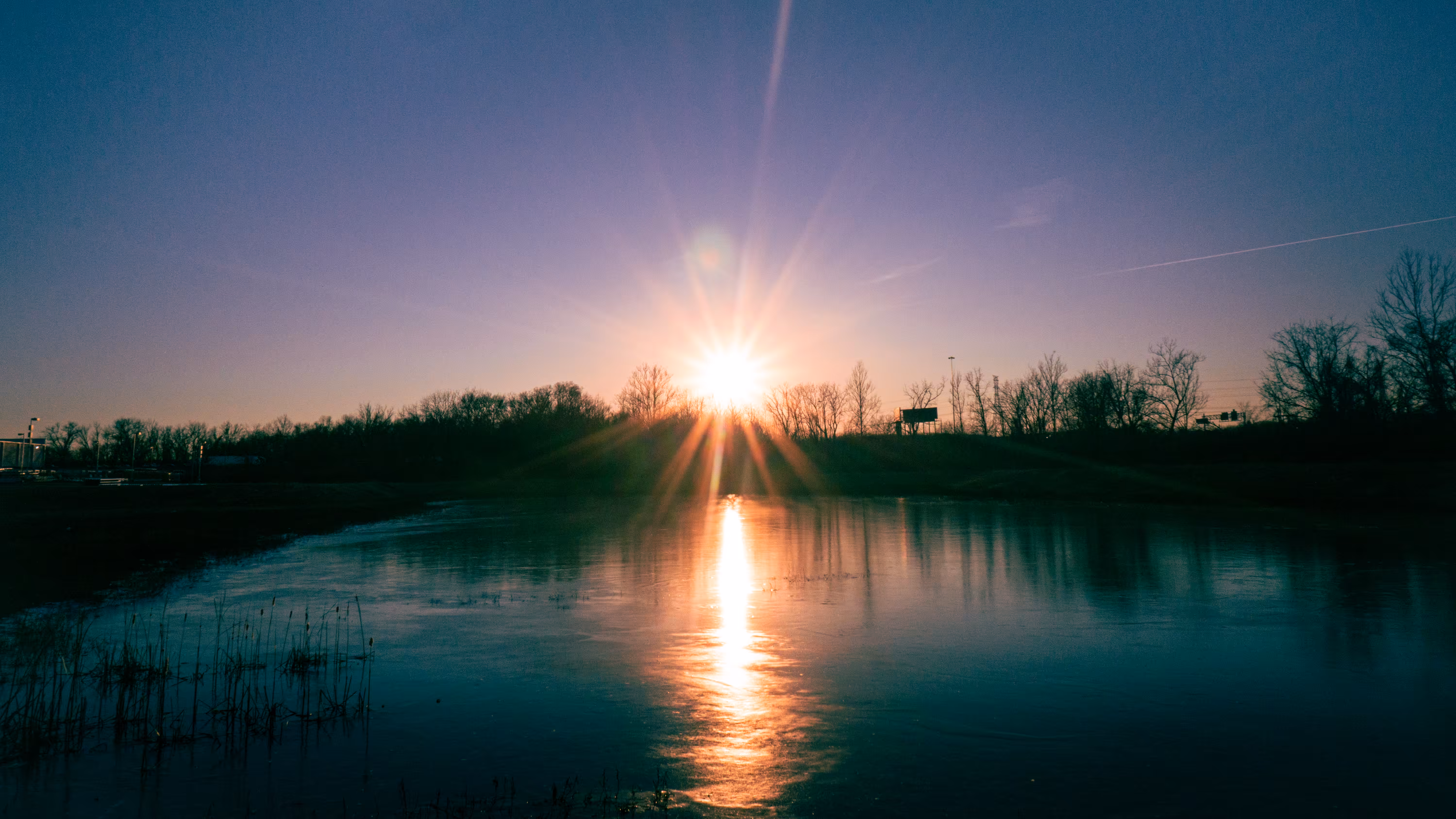 frozen pond