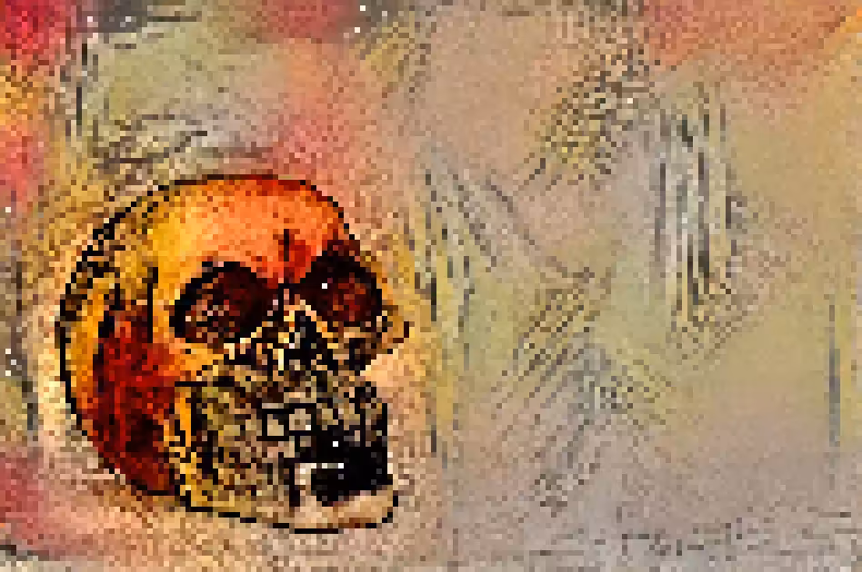 pixle skull 05