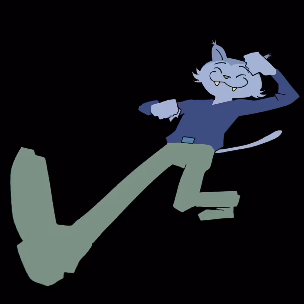 Strutman animated loop - Cat variant