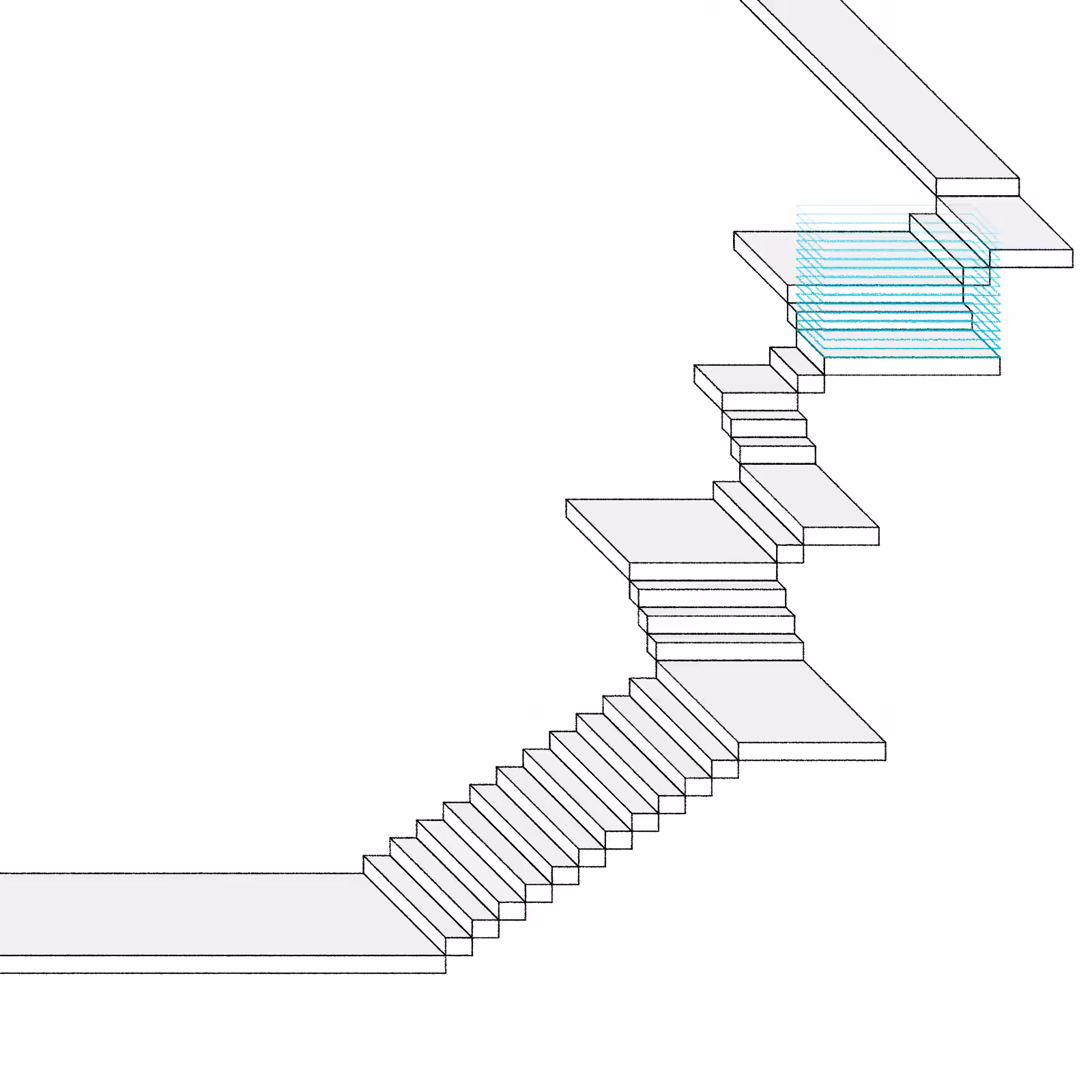 Stairs in a room #26